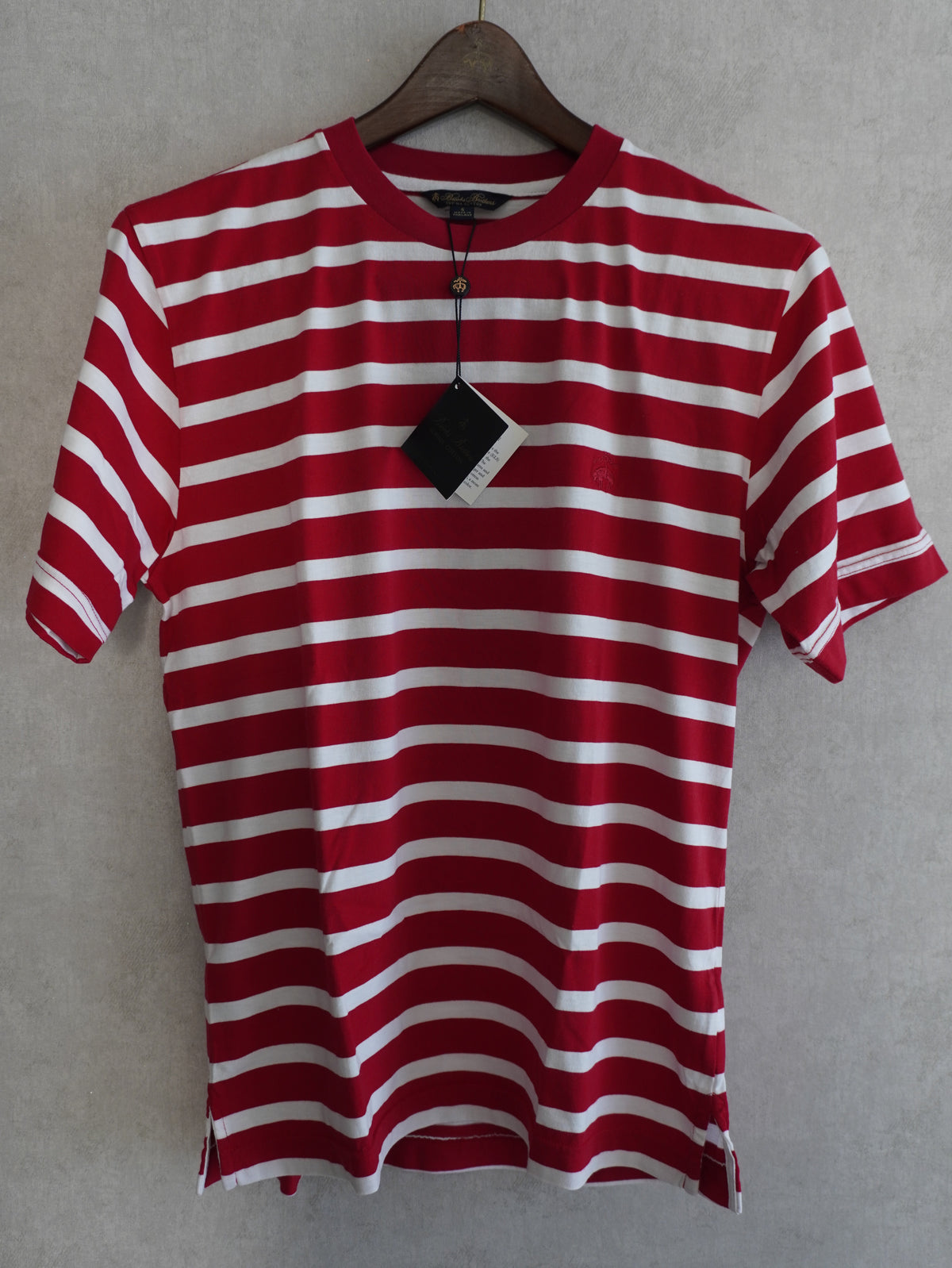 Supima Cotton Border T-shirt(Red × White)