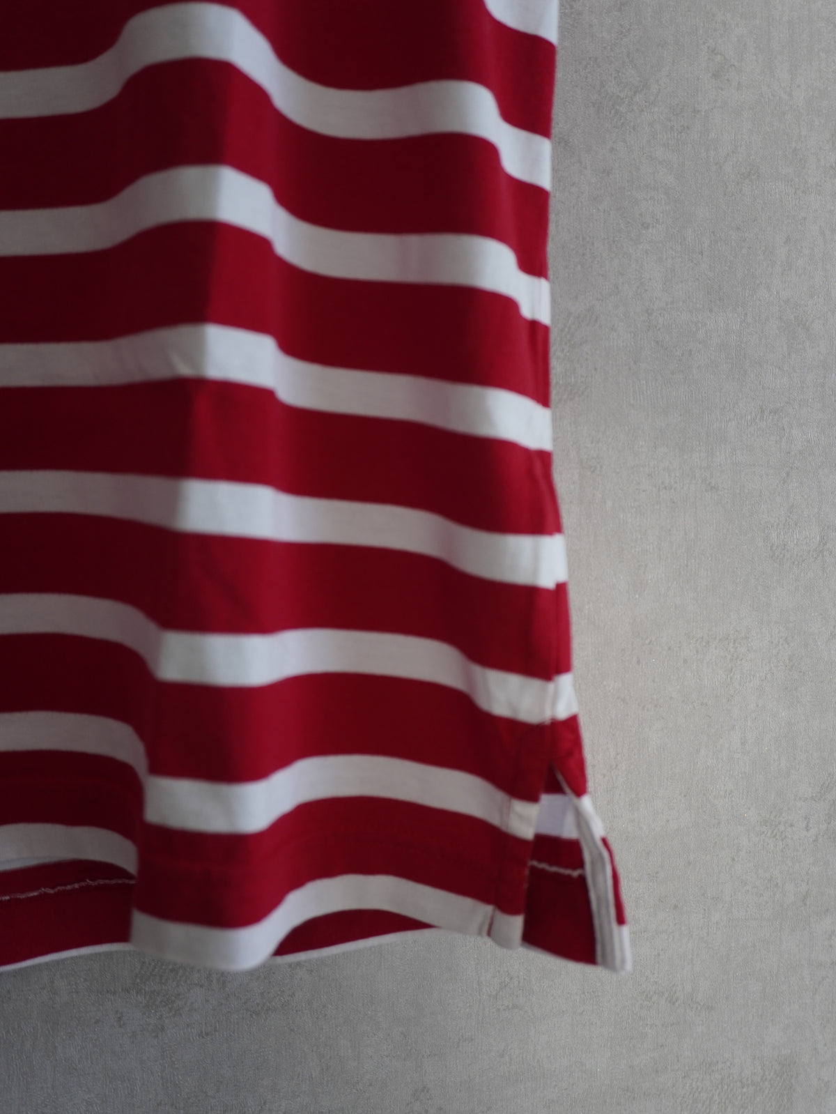 Supima Cotton Border T-shirt(Red × White)