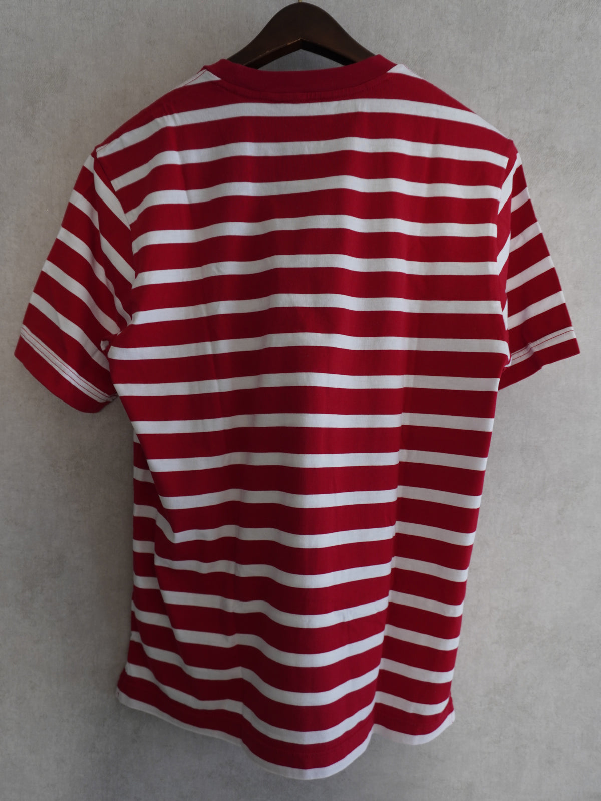 Supima Cotton Border T-shirt(Red × White)