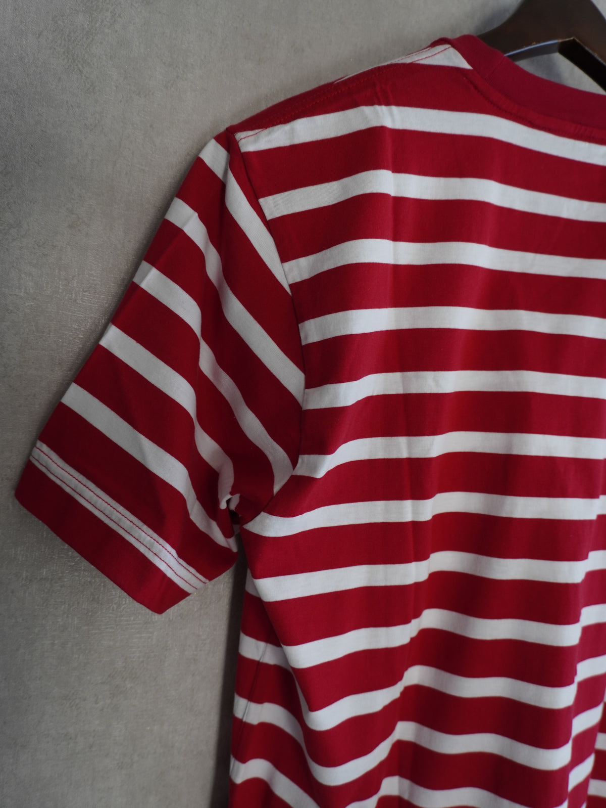 Supima Cotton Border T-shirt(Red × White)