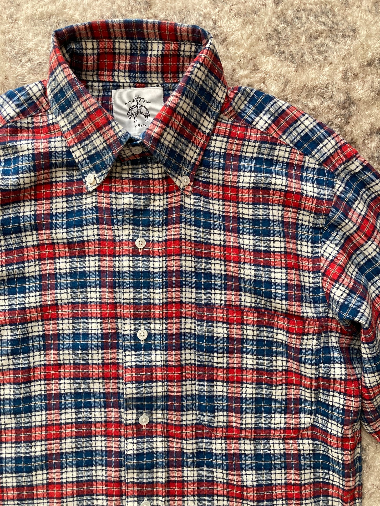 BLACK FLEECE Plaid Button-Down Shirt