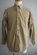 1950s U.S.ARMY Cotton Poplin Stand Up Collar Shirt