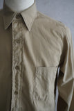 1950s U.S.ARMY Cotton Poplin Stand Up Collar Shirt