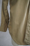 1950s U.S.ARMY Cotton Poplin Stand Up Collar Shirt