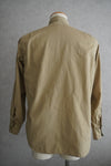 1950s U.S.ARMY Cotton Poplin Stand Up Collar Shirt