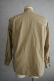 1950s U.S.ARMY Cotton Poplin Stand Up Collar Shirt