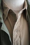 1950s U.S.ARMY Cotton Poplin Stand Up Collar Shirt