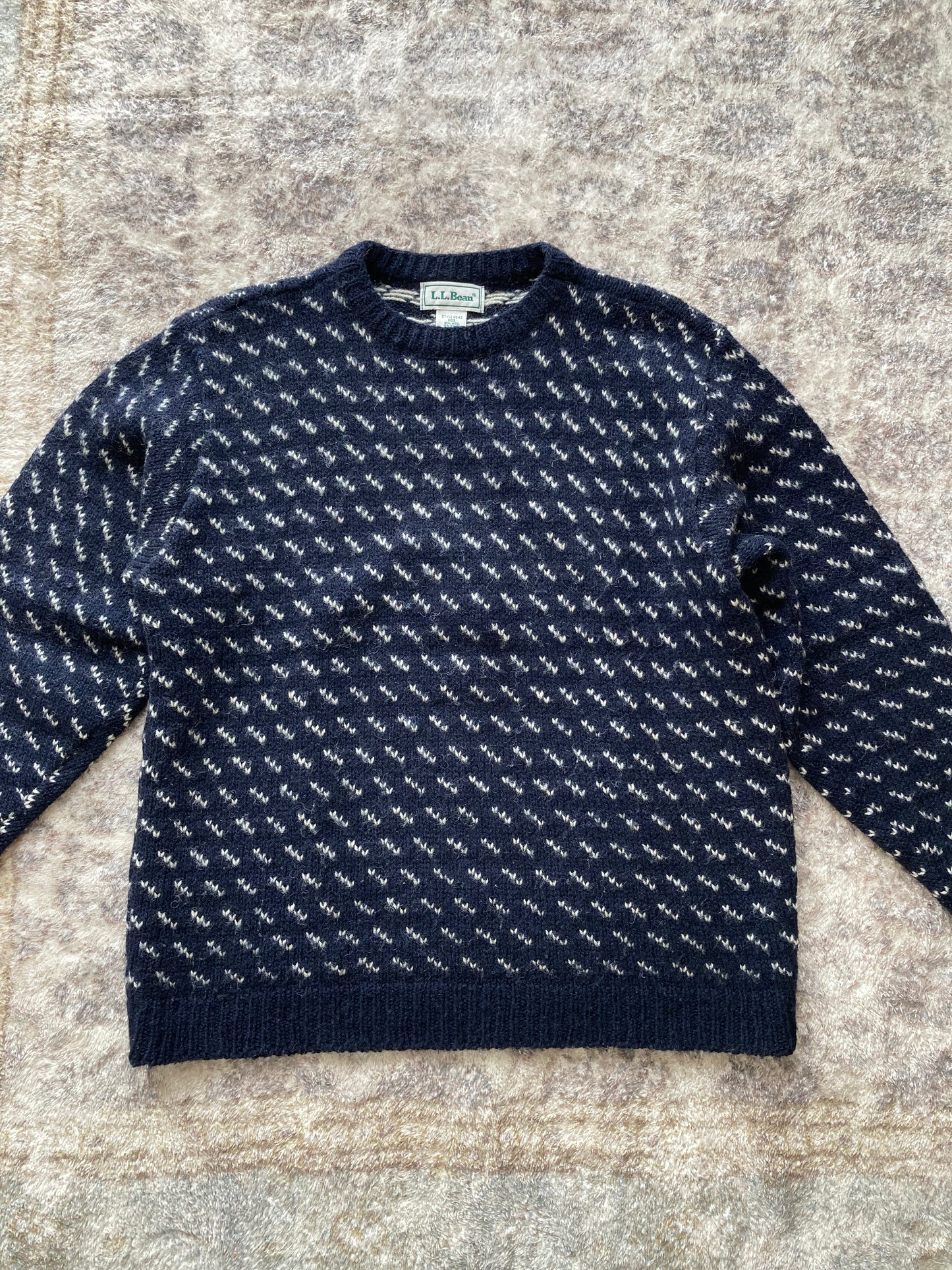 90s Birdseye Crew Neck Sweater