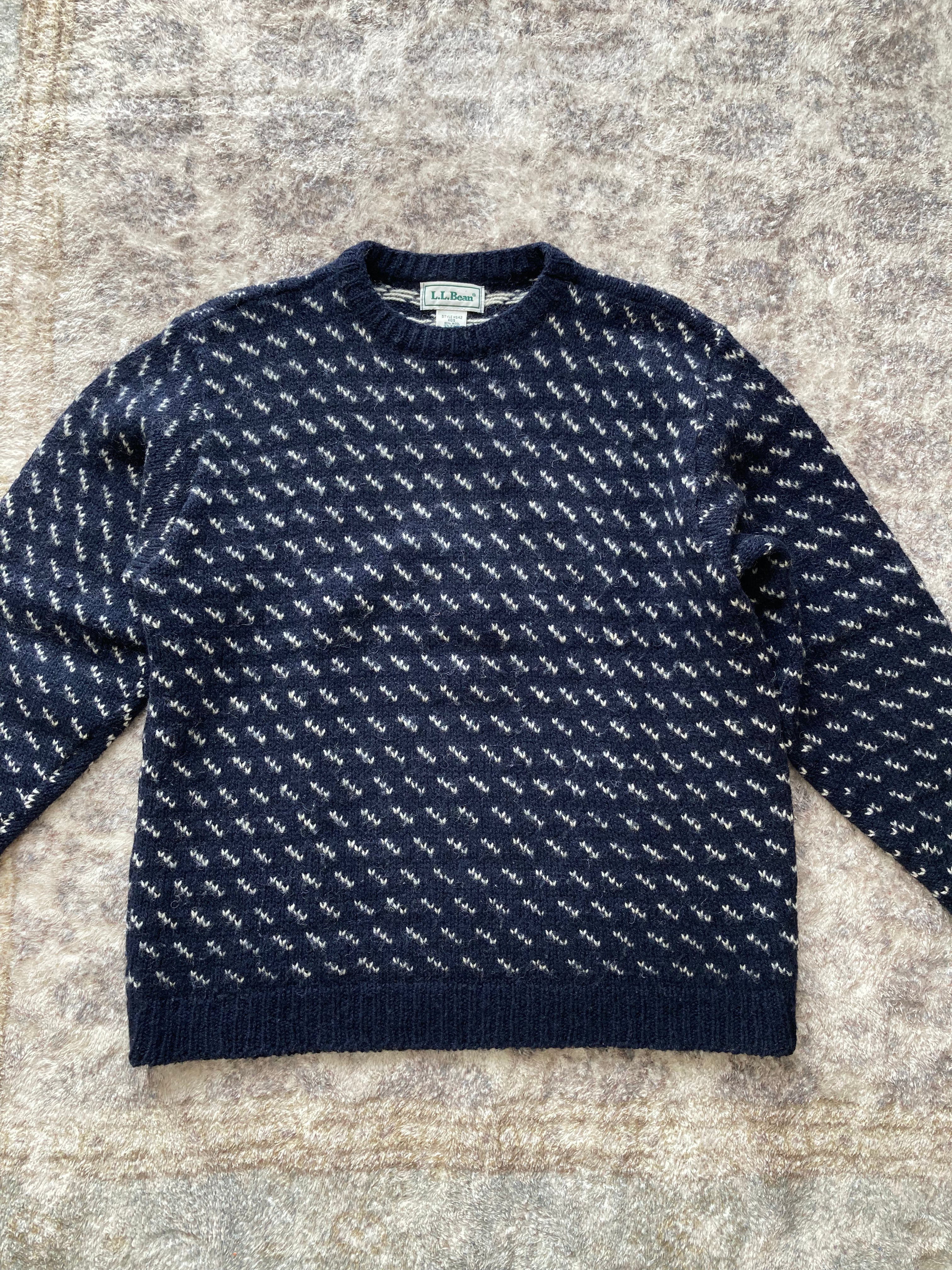 90s Birdseye Crew Neck Sweater