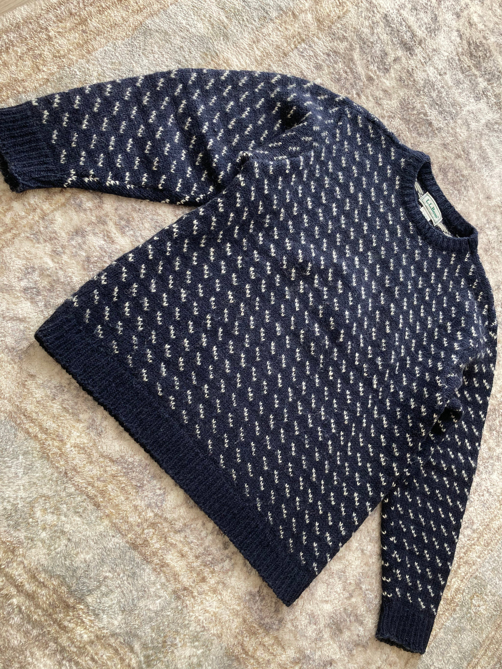 90s Birdseye Crew Neck Sweater