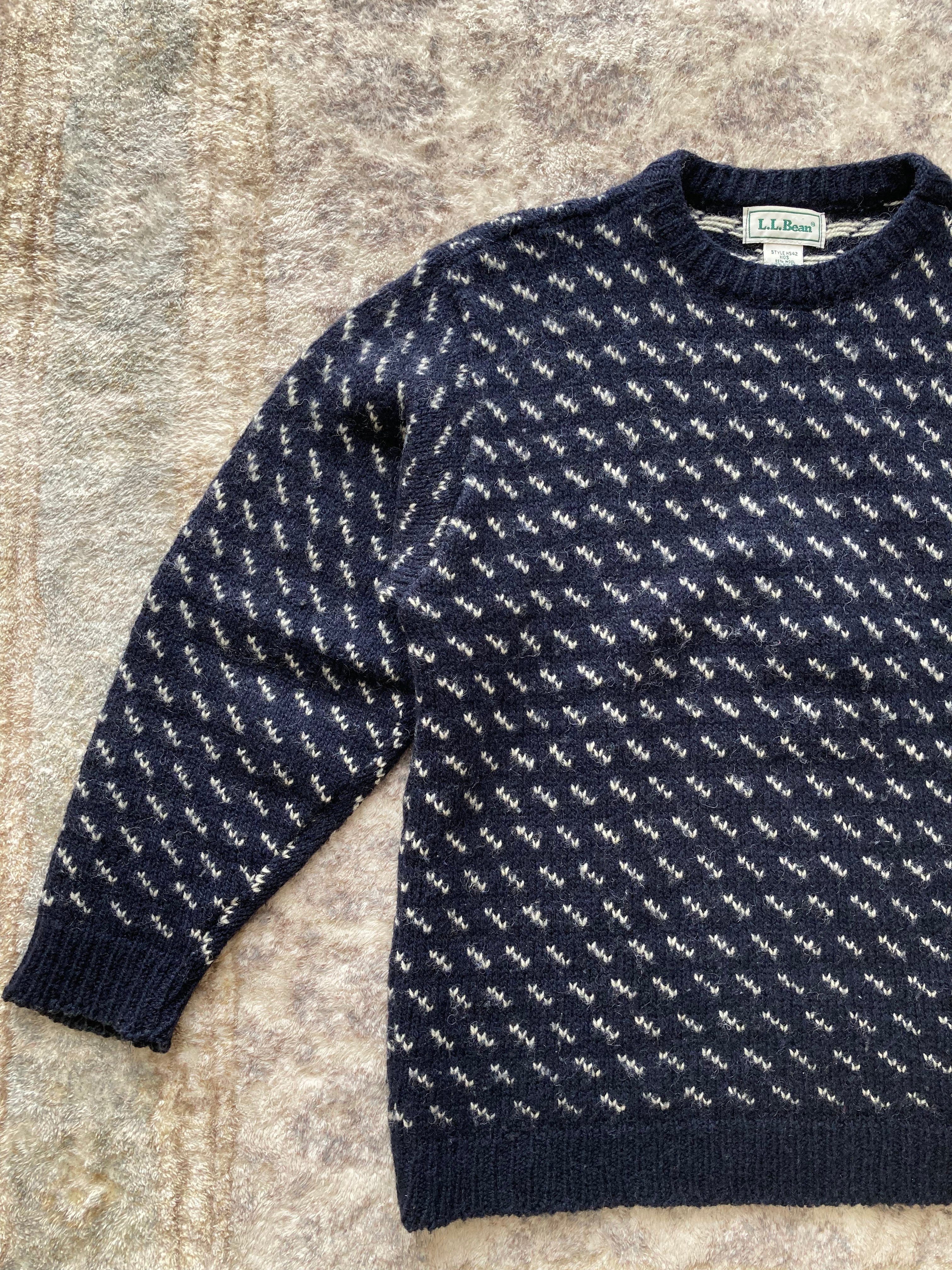 90s Birdseye Crew Neck Sweater
