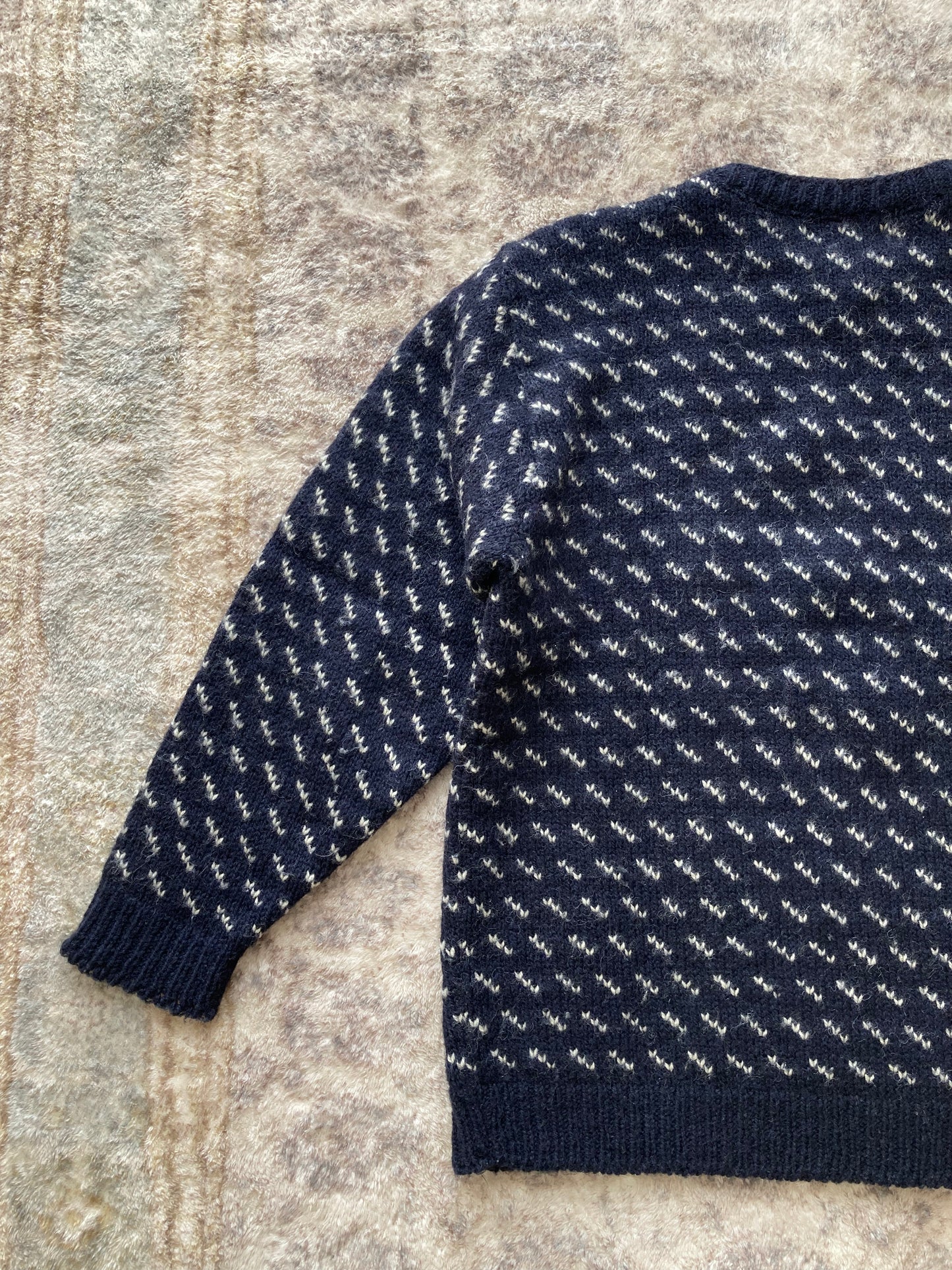90s Birdseye Crew Neck Sweater