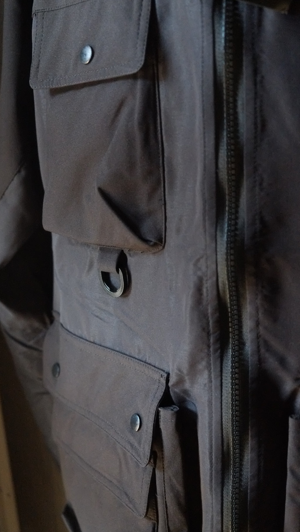 Water repellent fishing parka