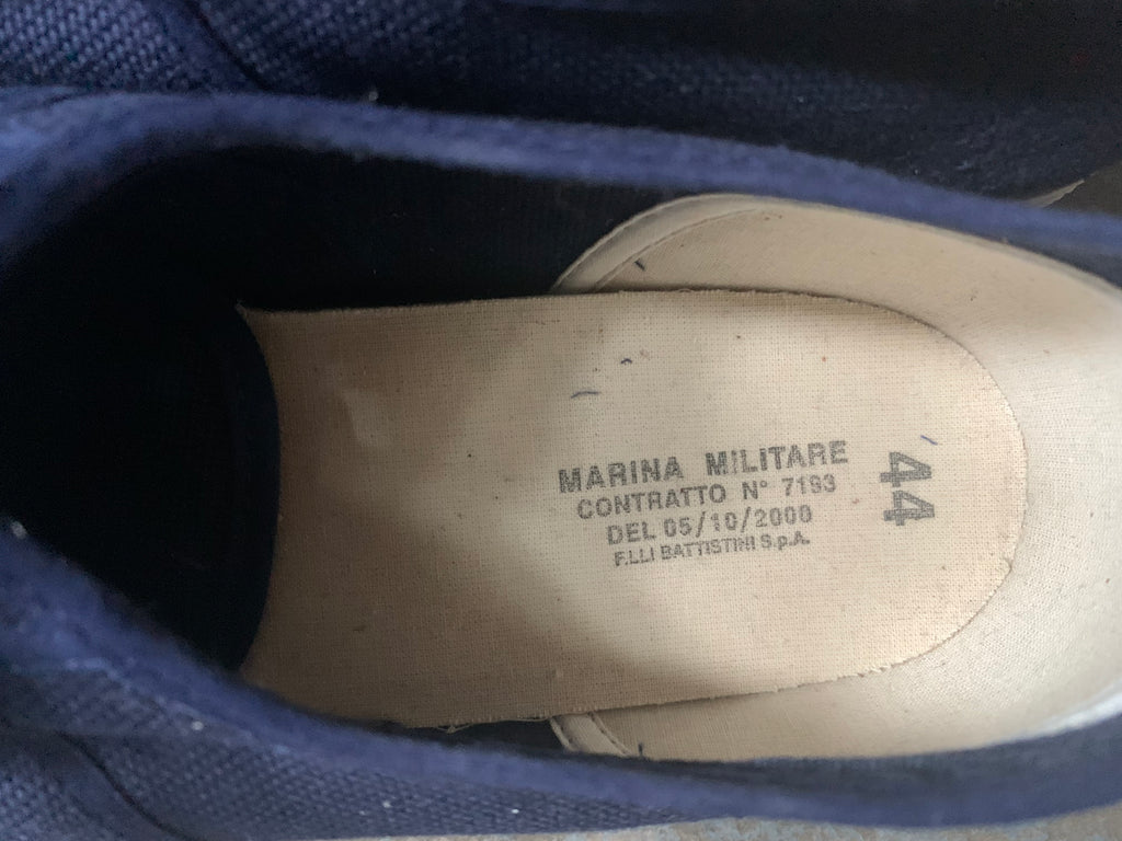 Italian Military Canvas Sneakers Dead Stock